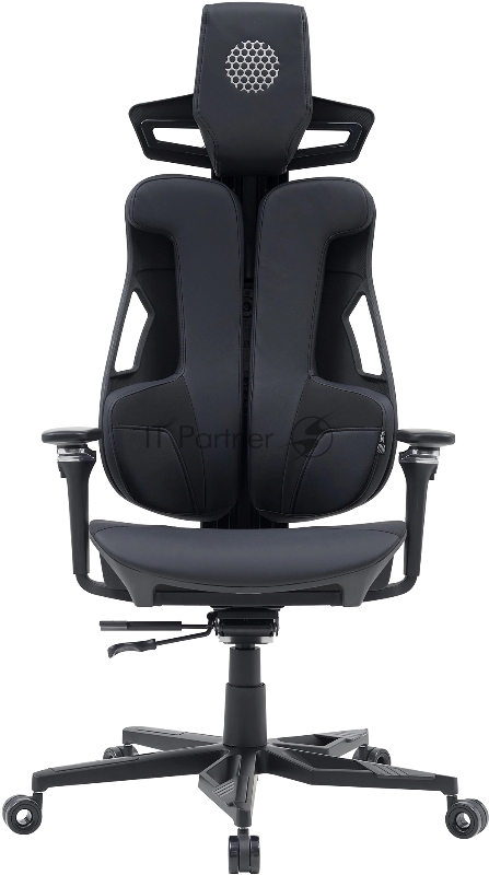 Кресло Cactus CS-CHR-DUO-BBK черный кожзам