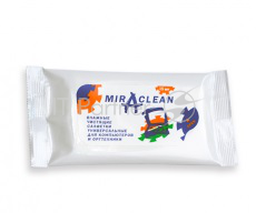 Салфетки Miraclean (24114), Влажные салфетки для компьютеров и оргтехники (15 шт.), в мягкой упаковк