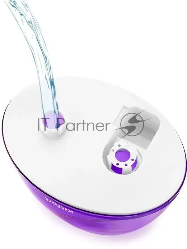 Увлажнитель воздуха Kitfort КТ-2834-1 32Вт (ультразвуковой) белый/фиолетовый