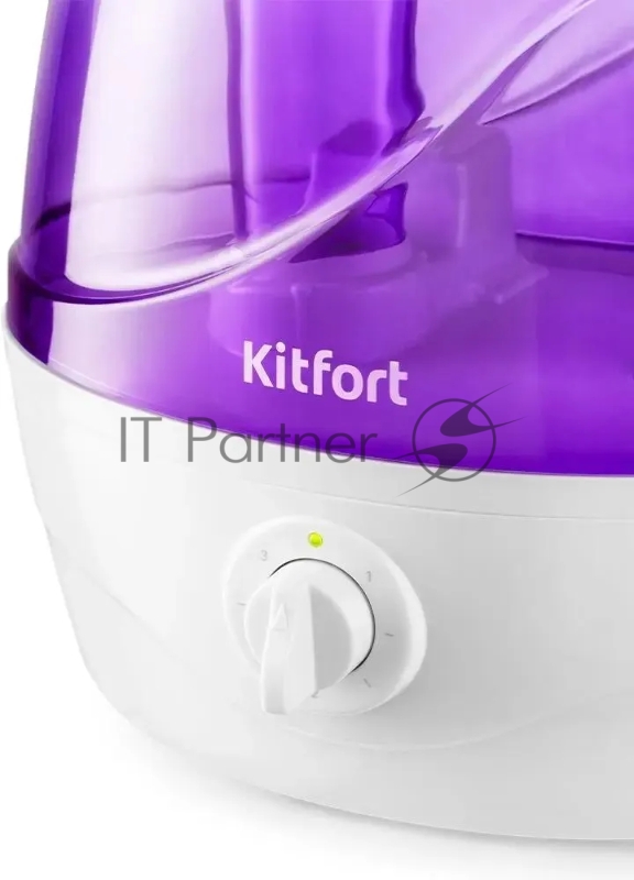 Увлажнитель воздуха Kitfort КТ-2834-1 32Вт (ультразвуковой) белый/фиолетовый