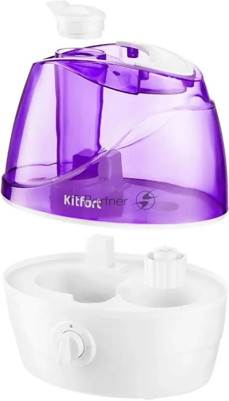 Увлажнитель воздуха Kitfort КТ-2834-1 32Вт (ультразвуковой) белый/фиолетовый