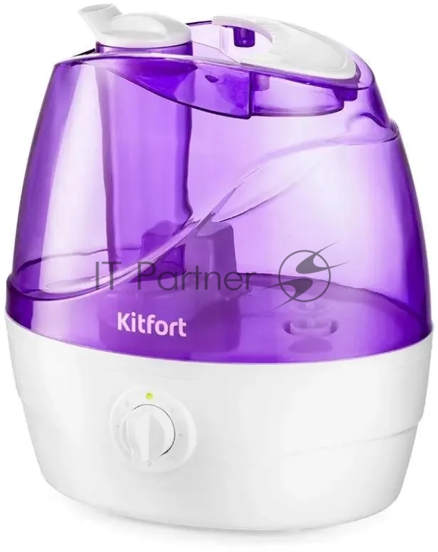 Увлажнитель воздуха Kitfort КТ-2834-1 32Вт (ультразвуковой) белый/фиолетовый