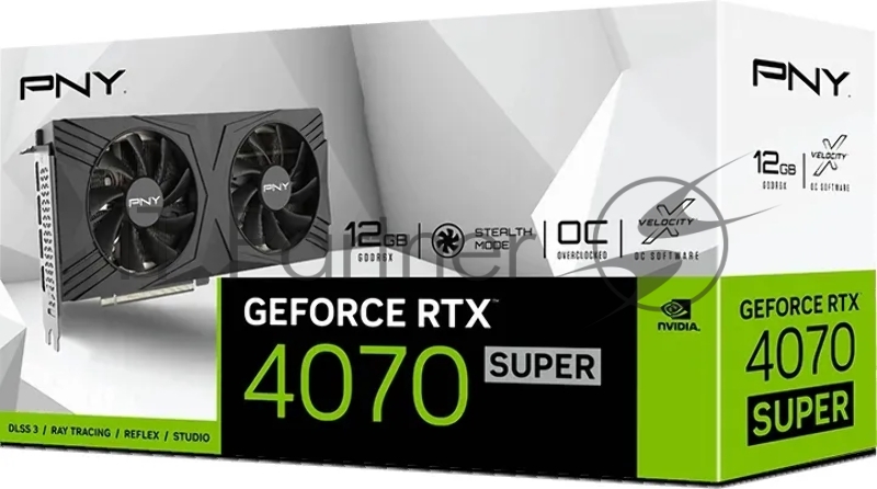 Видеокарта PNY NVIDIA GEFORCE RTX 4070 SUPER 12GB VERTO Dual Fan Edition DLSS 3