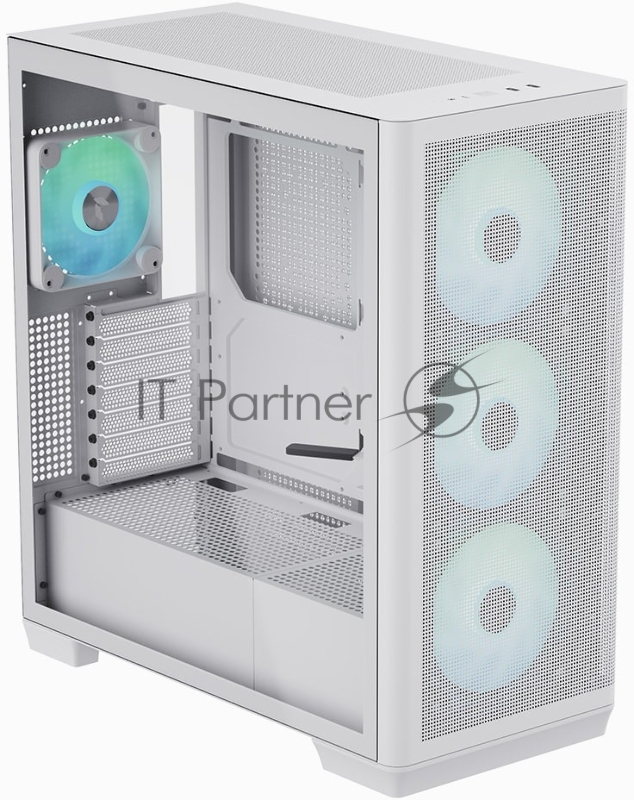 Корпус Mid-Tower AEROCOOL APNX CREATOR C1-WT-V1 white (ATX, без БП, ARGB fans, 3*USB3.2) (4711099474318)