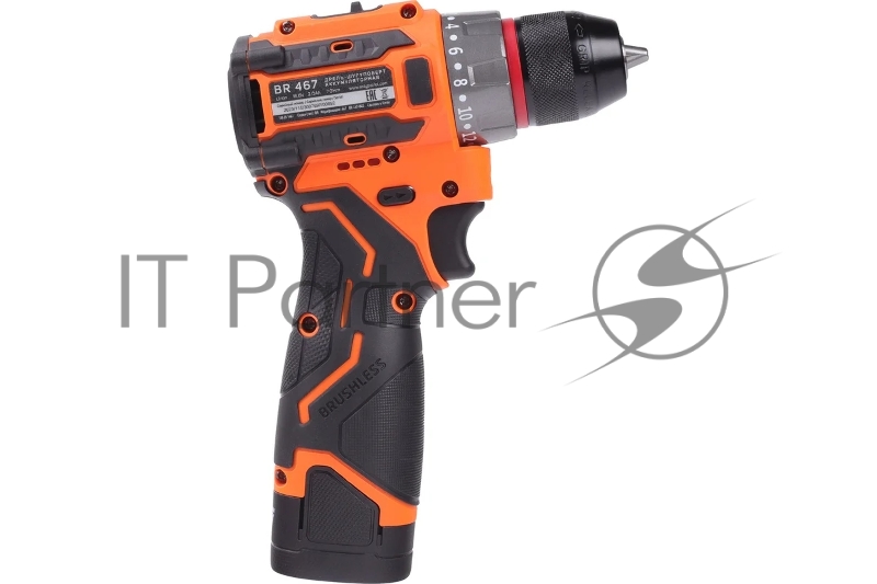 Дрель-шуруповерт аккумуляторная PATRIOT BR 467 две АКБ Li-Ion, 16.8 В, 2,0 Ач, 70Нм, 2 скорости, кейс, БЕСЩЕТОЧНЫЙ ЭД