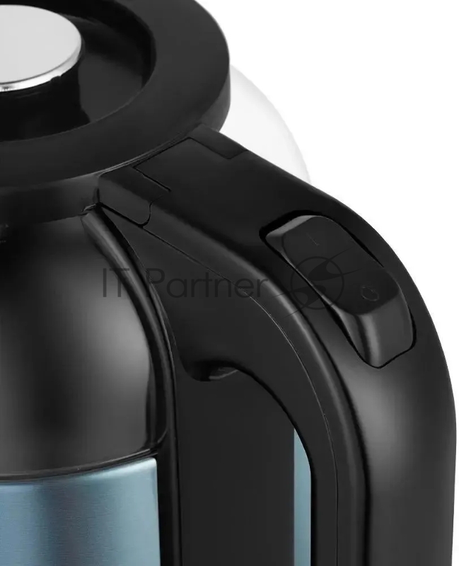 Чайник электрический Kitfort КТ-6644 1.8л. 1700Вт синий корпус: стекло/металл/пластик