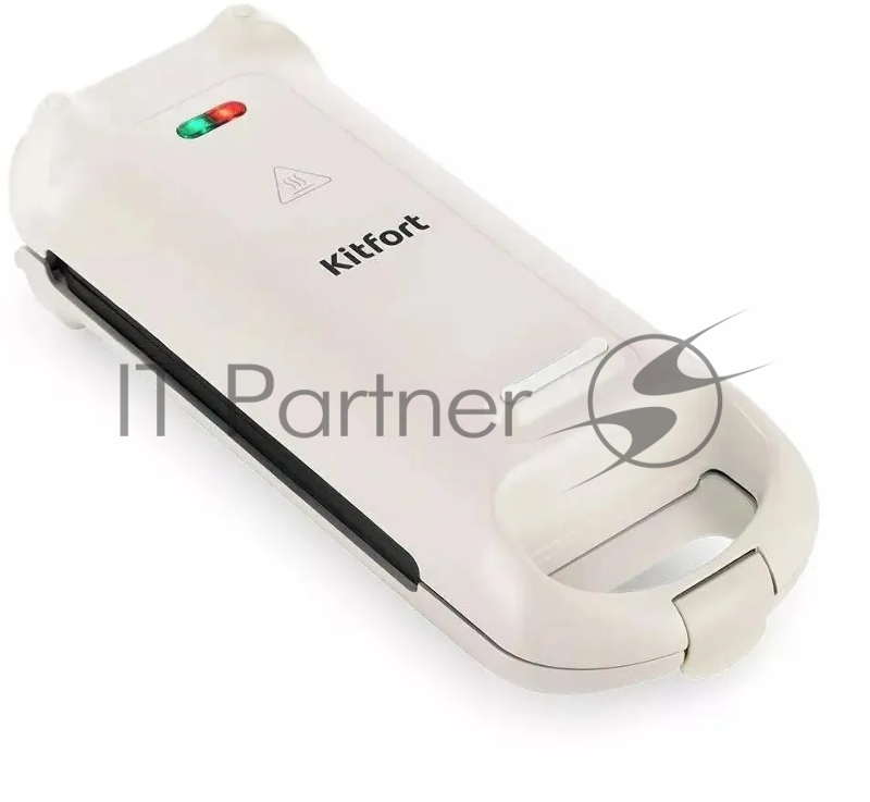 Вафельница Kitfort КТ-1690 700Вт черный/белый