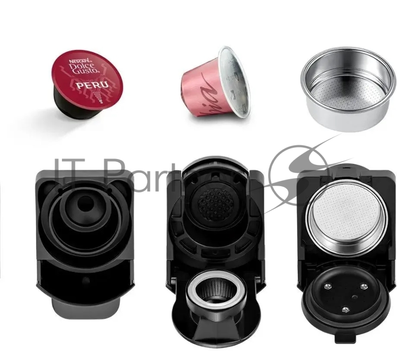 Кофемашина Kitfort КТ-7105-3 1450Вт черный/бирюзовый