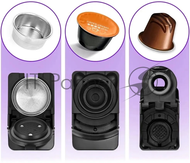 Кофемашина Kitfort КТ-7404 1450Вт оранжевый/черный