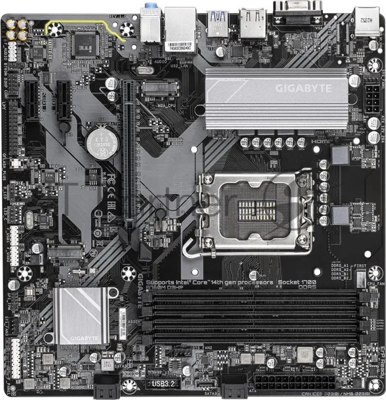 Материнская плата Gigabyte B760M D3HP, Soc- 1700 Intel B760 4*DDR5 RTL