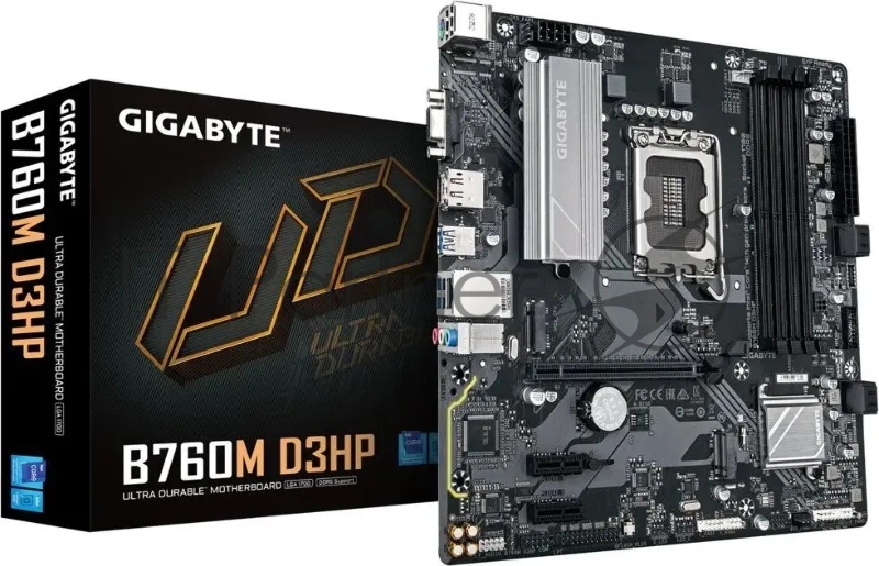 Материнская плата Gigabyte B760M D3HP, Soc- 1700 Intel B760 4*DDR5 RTL