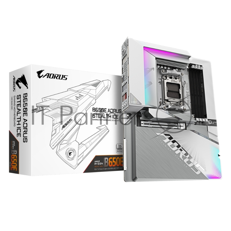 Материнская плата Gigabyte B650E AORUS STEALTH ICE, AM5, 4*DDR5, ATX RTL