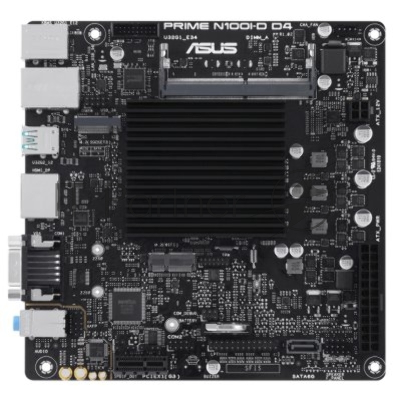 Материнская плата Asus PRIME N100I-D D4-CSM 1xDDR4 mini-ITX AC`97 8ch(7.1) GbLAN+VGA+HDMI+DP