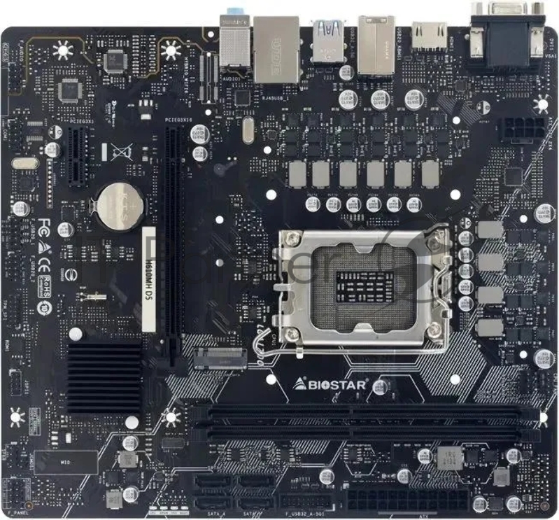 Материнская плата Biostar H610MH D5 Soc-1700 Intel H610 2xDDR5 mATX AC`97 8ch(7.1) GbLAN RAID+VGA+HDMI