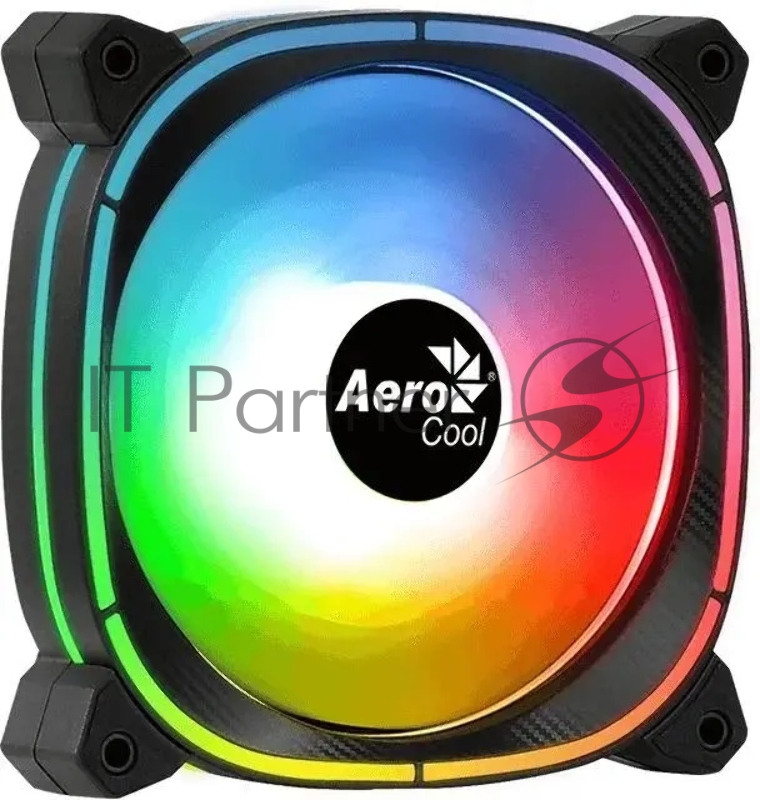 Вентилятор Aerocool Astro 12 F ARGB 120x120x25mm черный 4-pin (Molex) 14.2-21.8dB Ret (ASTRO 12 F ARGB PWM 4P)