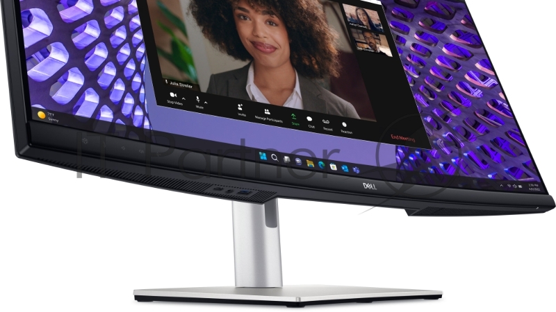 Монитор 34 DELL P3424WEB IPS 3440x1440, 60 Гц, 5 мс, 21:9, 300 кд/м2, 1хHDMI, 1хDP, 2хUSB-C, RJ-45, выход на наушники, черный/серебристый
