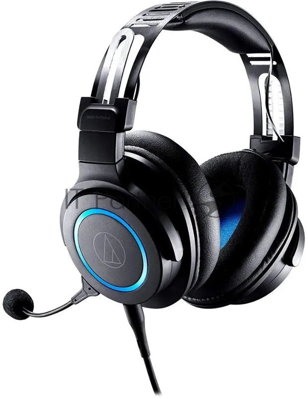 Наушники с микрофоном Audio-Technica ATH-G1 черный/синий 2м мониторные оголовье (80000808)