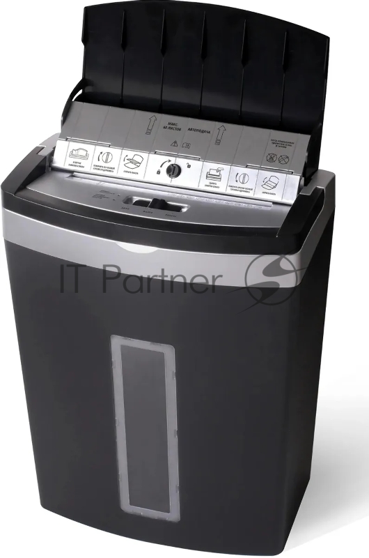 Шредер Buro Office BU-S900AF черный с автоподачей (секр.P-5) фрагменты 60лист. 21лтр. скрепки скобы пл.карты