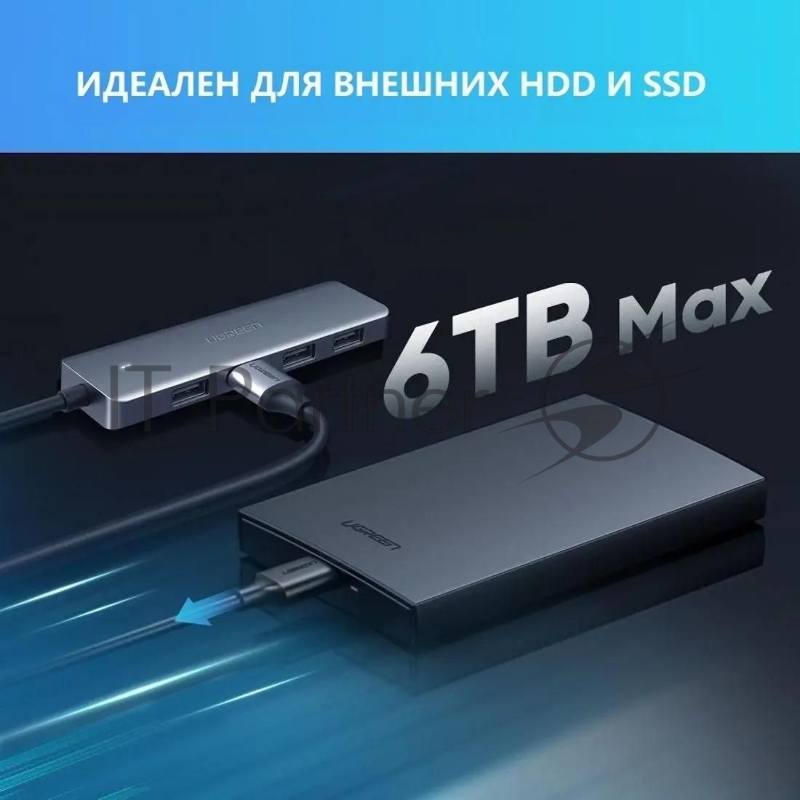 Концентратор USB-хаб UGREEN CM219-70336 (70336)