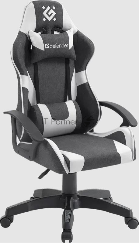 Игровое кресло DEFENDER IBIS GREY/WHITE 64043