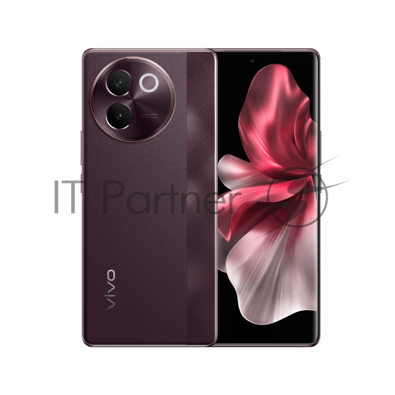 Смартфон VIVO V30e Brown, 17,20 см (6.78) 2400 x 1080, 4x2.2ГГц + 4x1.8ГГц, 8 Core, 8GB RAM, 256GB, 50 МП + 8 МП/32Mpix, 2 Sim, 2G, 3G, LTE, 5.4, Wi-Fi, NFC, GPS, Type-C, 5500mAh, Android 14, 186g, 164,36 ммx74,75 ммx7,65 мм