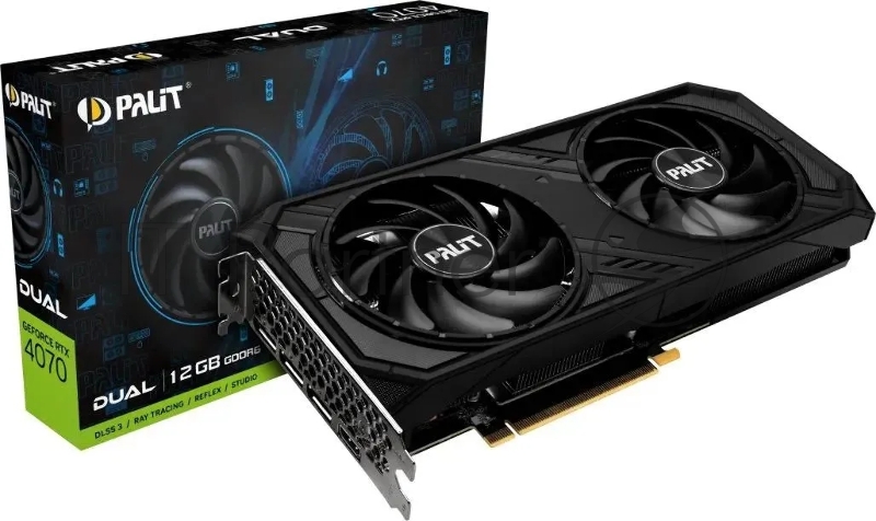 Видеокарта PALIT PCIE16 RTX4070 12GB DDR6 PA-RTX4070 DUAL 12GB