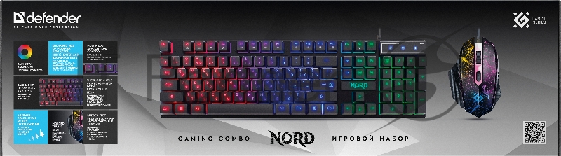 Клавиатура + мышка NORD GS-959 RU BLACK 52959 DEFENDER
