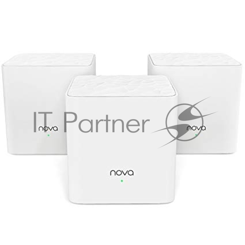 Двухдиапазонная Wi-Fi Mesh система Tenda nova MW3 (3 роутера) АС1200 , 2 порта fast ethernet RJ45