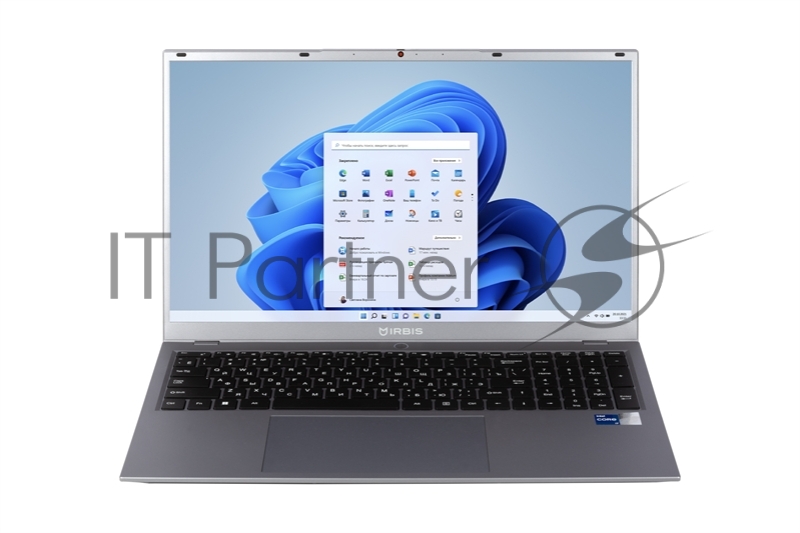 Ноутбук IRBIS 17NBP4506 17.3 FHD (1920x1080) IPS 300cd,Core i5-1335U,16Gb DDR4-3200(1),512Gb SSD,Wi-Fi 6+BT 5,76Wh,Kbd Backlit,FPS,TPM 2.0,2.2kg,Grey,1y warranty,Win11Pro