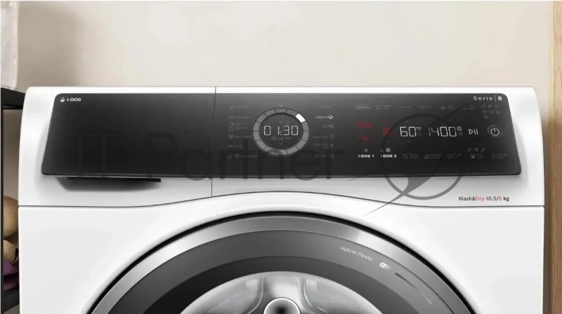 Стиральная машина Bosch Serie 8 WNC254A0SN класс: D загр.фронтальная макс.:10.5кг (с сушкой) белый