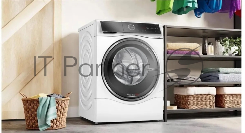 Стиральная машина Bosch Serie 8 WNC254A0SN класс: D загр.фронтальная макс.:10.5кг (с сушкой) белый