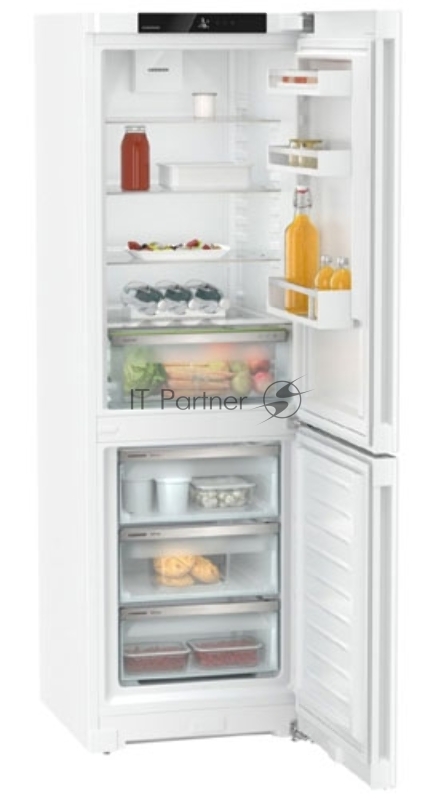 Холодильники LIEBHERR/ Pure, EasyFresh, МК NoFrost, 3 контейнера МК, в. 185,5 см, ш. 60 см, улучшенный класс ЭЭ, внутренние ручки, белый цвет