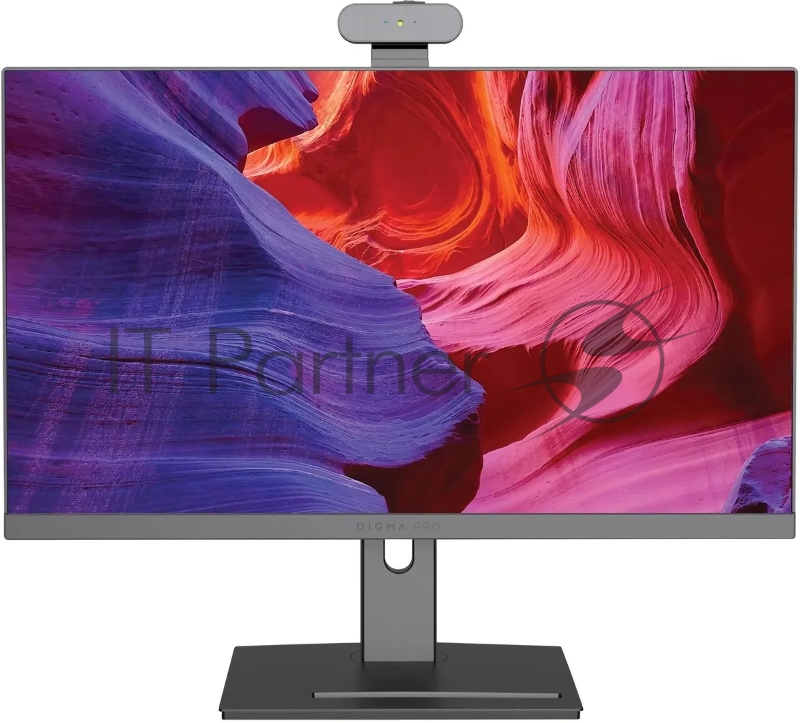 Моноблок Digma Pro Vision 23.8 Full HD Ryzen 5 5500U (2.1) 8Gb SSD256Gb UHDG CR Windows 11 Professional Eth WiFi BT 90W клавиатура мышь Cam черный 1920x1080