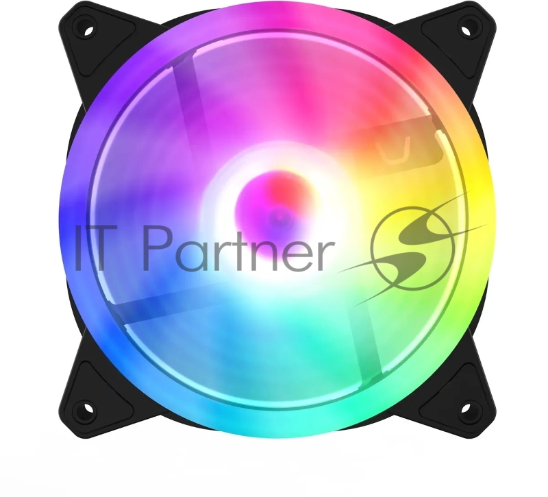 Вентилятор GMNG GG-CF120ARGB2-PWMBK ARGB 120x120x25mm черный 4-pin 20-28dB 130gr Ret