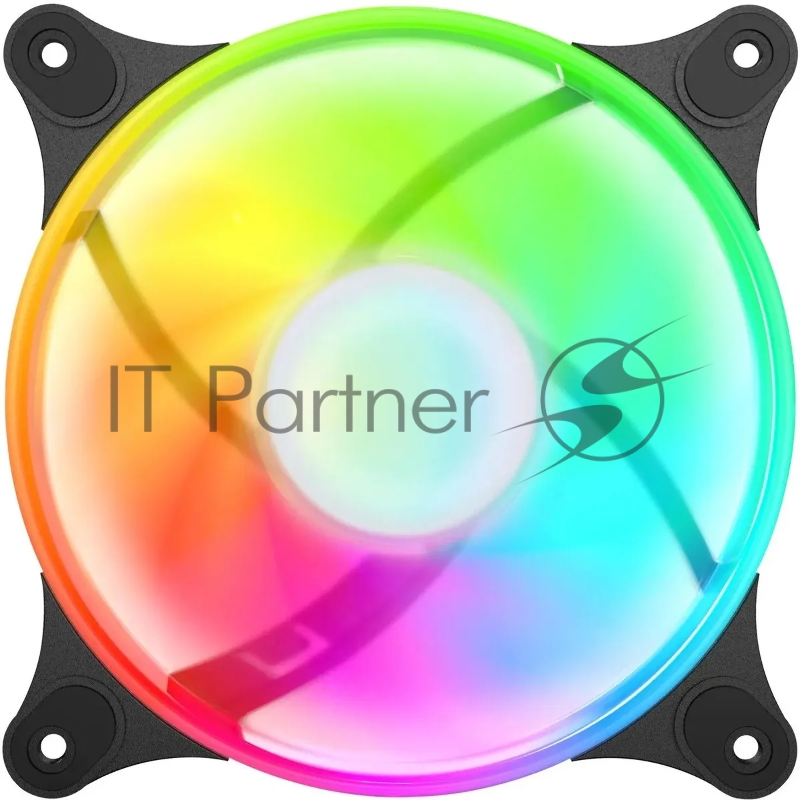 Вентилятор GMNG GG-CF120ARGB4-PWMBK ARGB 120x120x25mm черный 4-pin 20-28dB 127gr Ret