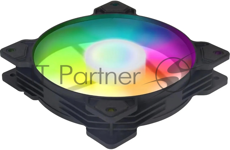 Вентилятор GMNG GG-CF120FRGB1-PWMBK RGB 120x120x25mm черный 4-pin 20-28dB 126gr Ret