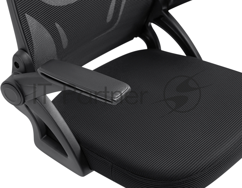 Офисное кресло Defender Office Черный,сетка,регулир.подлокот.