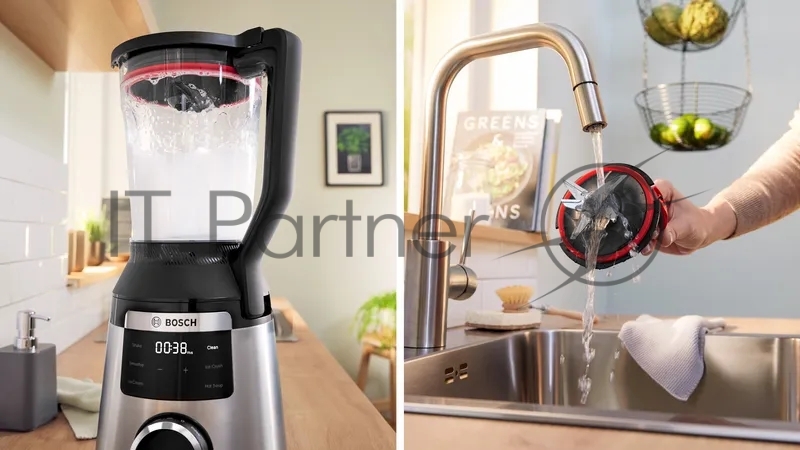 Блендер Bosch/ Блендер Bosch, стационарный, мощность 1200 Вт, поворотный переключатель, импульсный режим, плавная регулировка скорости, нож с 4 лезвиями ProEdge, цвет нержавеющая сталь