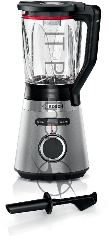 Блендер Bosch/ Блендер Bosch, стационарный, мощность 1200 Вт, поворотный переключатель, импульсный режим, плавная регулировка скорости, нож с 4 лезвиями ProEdge, цвет нержавеющая сталь