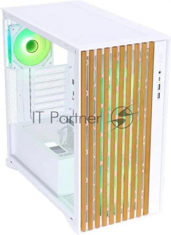 Корпус Formula TimberLine T0 белый без БП mATX 6x120mm 6x140mm 2xUSB3.0 audio