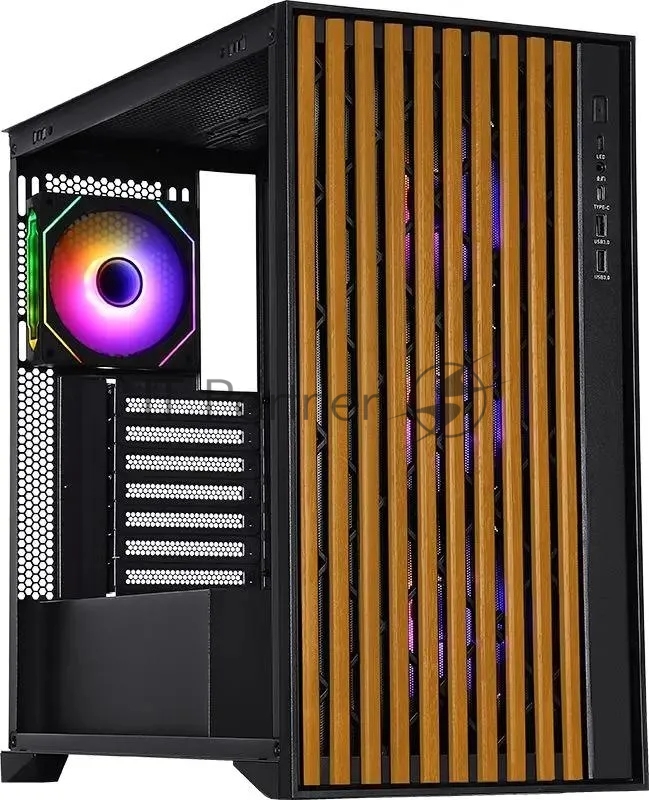 Корпус Formula TimberLine T0 черный без БП mATX 6x120mm 6x140mm 2xUSB3.0 audio