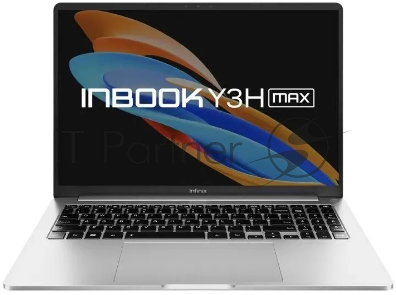 Ноутбук Infinix Inbook Y3H Max YL613H Core i7 12650H 16Gb SSD512Gb Intel Iris Xe graphics 16 IPS FHD (1920x1200) Free DOS silver WiFi BT Cam (71008302604)