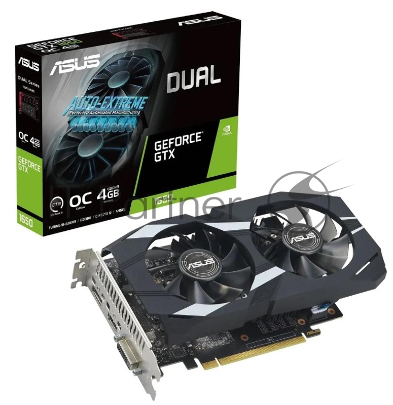 Видеокарта Asus PCI-E DUAL-GTX1650-O4GD6-P-EVO NVIDIA GeForce GTX 1650 4Gb 128bit GDDR6 1620/12000 DVIx1 HDMIx1 DPx1 HDCP Ret