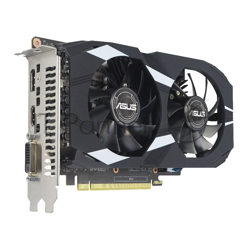 Видеокарта Asus PCI-E DUAL-GTX1650-O4GD6-P-EVO NVIDIA GeForce GTX 1650 4Gb 128bit GDDR6 1620/12000 DVIx1 HDMIx1 DPx1 HDCP Ret