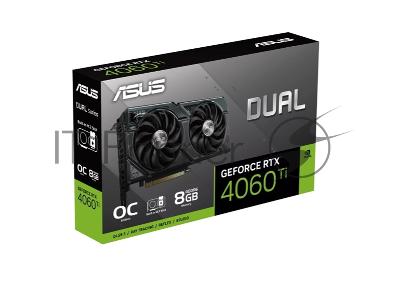 Видеокарта ASUS DUAL-RTX4060TI-O8G-SSD GeForce RTX4060TI 8Gb 128bit GDDR6 2565/18000 HDMIx1 DPx3 HDCP Ret
