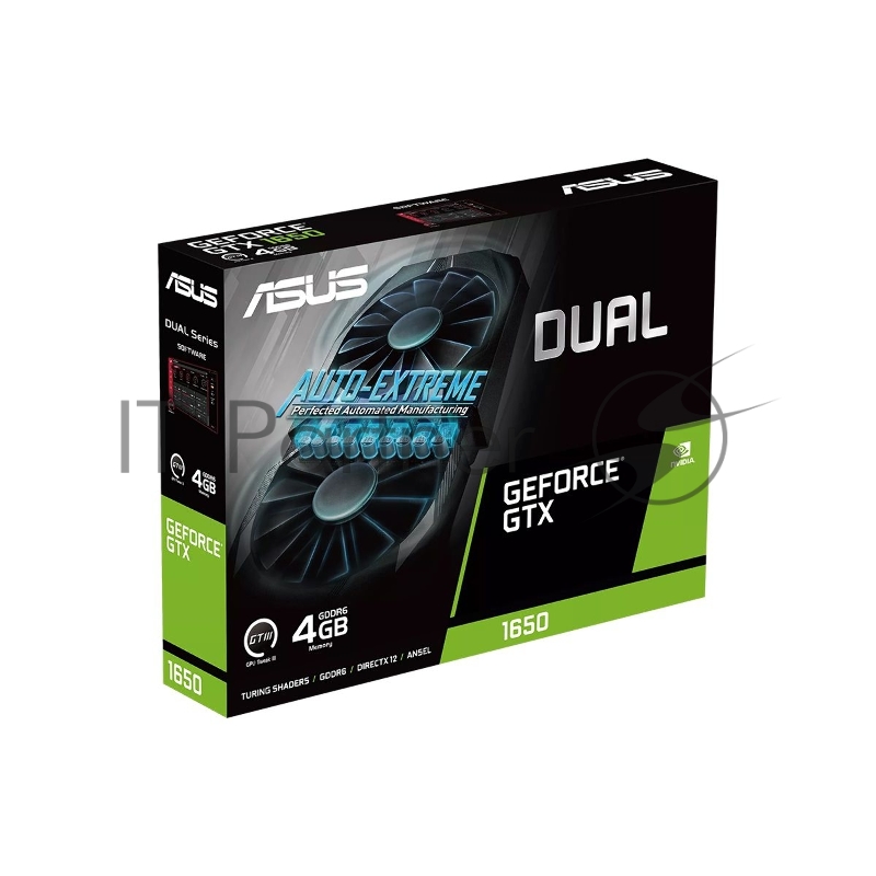 Видеокарта ASUS DUAL-GTX1650-4GD6-P-EVO //GTX1650,DVI,HDMI,DP,4G,D6