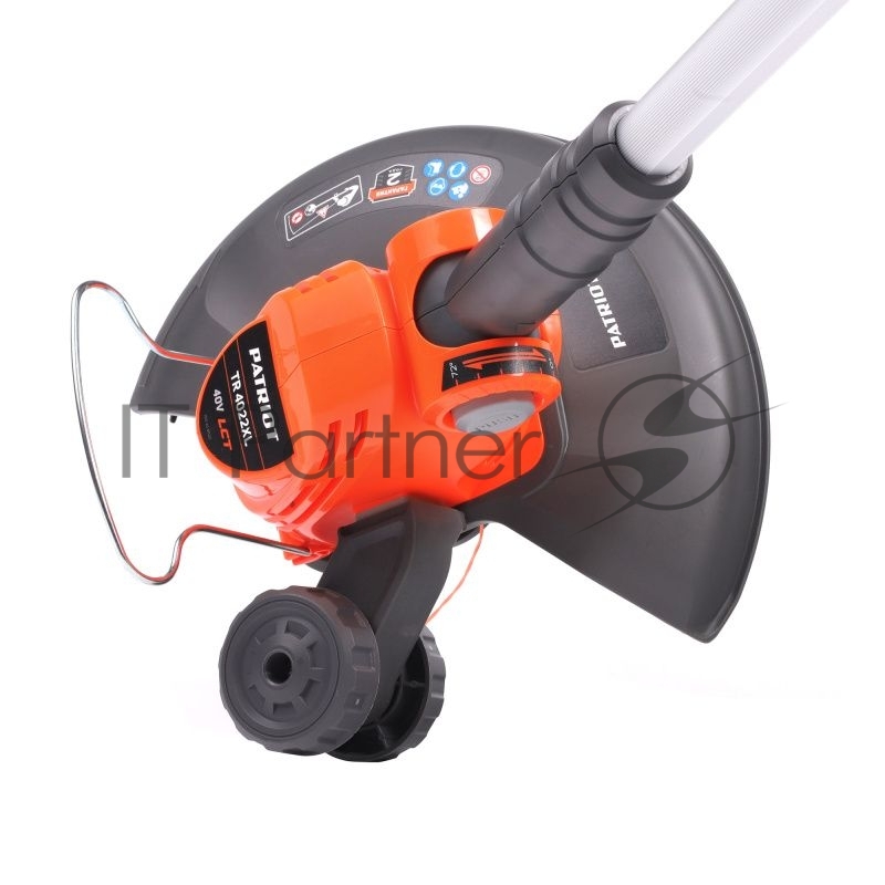 Триммер аккумуляторный PATRIOT TR4022XL, 40B платформа LCT, ширина кош. 30см, запасная леска, одна АКБ (2,0А*ч) и ЗУ