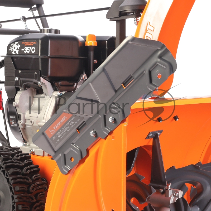 Снегоуборщик PATRIOT PRO 11 KX (коммунально-хозяйственный) 11 л.с. , усиленный редуктор, безвоздушные колёса WE3, антиадгезионное покрытие ковша и желоба.