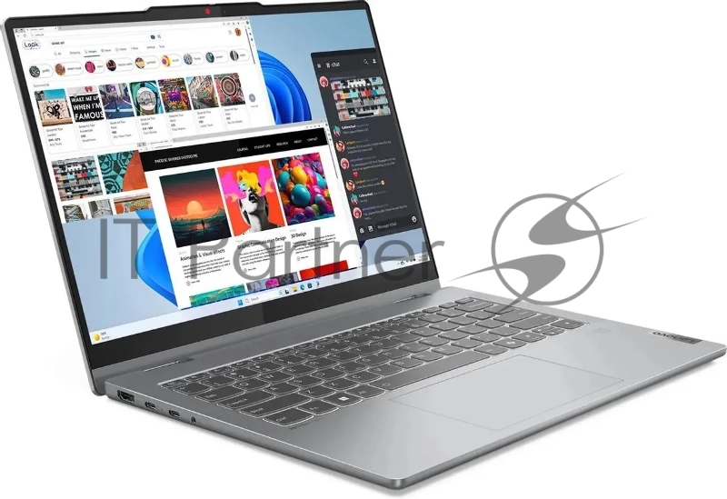 Ноутбук Lenovo IdeaPad 5 14AHP9 Ryzen 5 8645HS 16Gb SSD512Gb AMD Radeon 760M 14 OLED Touch WUXGA (1920x1200) noOS grey WiFi BT Cam (83DR005QRK)