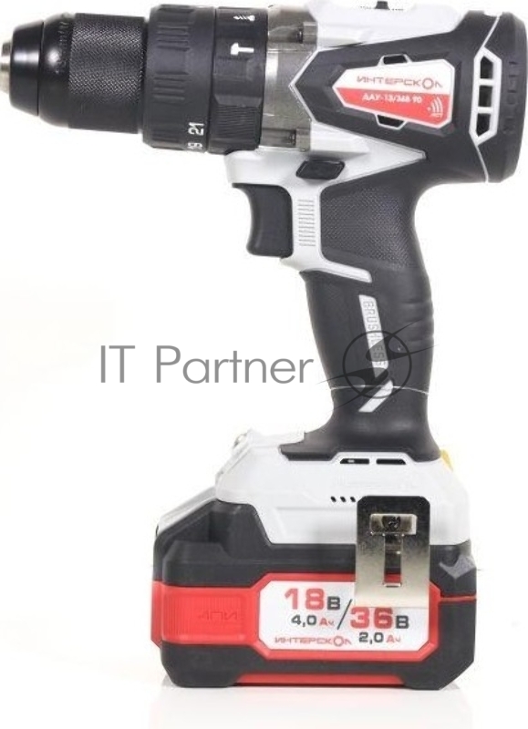 Дрель-шуруповерт аккумуляторная INTERSKOL DAU-13/36V 90